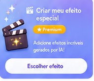 Criar meu efeito especial premium