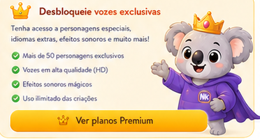 Desbloqueie vozes exclusivas